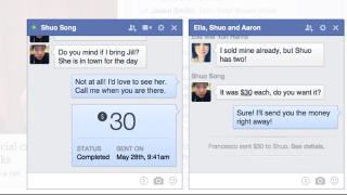 Illustration for article titled Facebook Messenger Lets You Send Money In Chat Threads Now